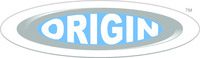 D-Link compatible transceiver SFP 1000Base-SX by Origin Storage, featuring a compact metal casing with a silver and blue design, suitable for high-speed network connections.