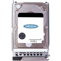 Origin Storage 1.2TB 2.5in SAS HDD in silver hot swap caddy with visible branding and connector ports.