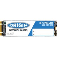 Origin Storage 128GB M.2 SATA SSD, 80mm, white label with blue accents, Origin logo, Inception TLC 830 Series.