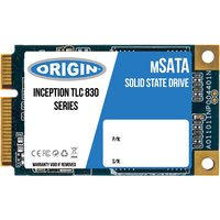 Origin Storage Inception SSD 256GB MSATA, blue and white label, gold connector edge, compact circuit board design.