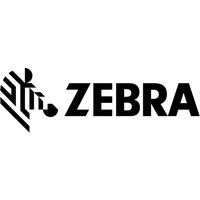 Black and gray handheld scanner with USB cradle, featuring a sleek ergonomic design and visible Zebra logo.