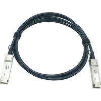 Black Origin Storage direct attach cable with silver connectors, 0.5 meters, Palo Alto compatible.