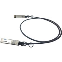 Black Origin Storage direct attach cable with silver connectors, 7 meters long, Palo Alto compatible.