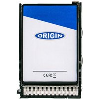 Origin Storage 480GB SSD in black hot swap caddy, white and blue label with Origin logo.