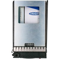 Origin Storage 480GB SSD in silver 3.5in SATA hot swap caddy with visible branding and black connector.