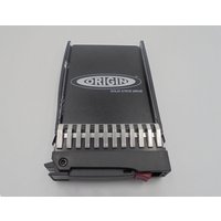 Black Origin Storage 960GB SSD in 2.5in SATA caddy with metal grille and logo on top.