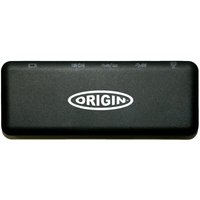 Black rectangular Origin Storage Travel Dock USB-C 4K with logo, multiple ports on the side.