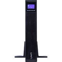 Black Origin Storage Uniti Power Symphony UPS with LCD screen and vented front panel, 2U rackmount design.