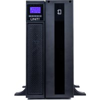 Black Origin Storage Uniti Power Symphony UPS with digital display, vented front panel, and vertical design.