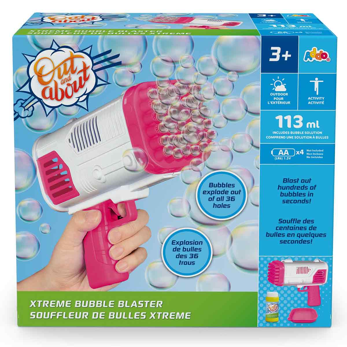 Out and About Xtreme Bubble Blaster (Pink) - image 2