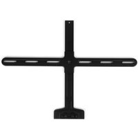 Black Owl Labs Owl Bar TV Mount with horizontal bar and multiple slots for adjustable installation.