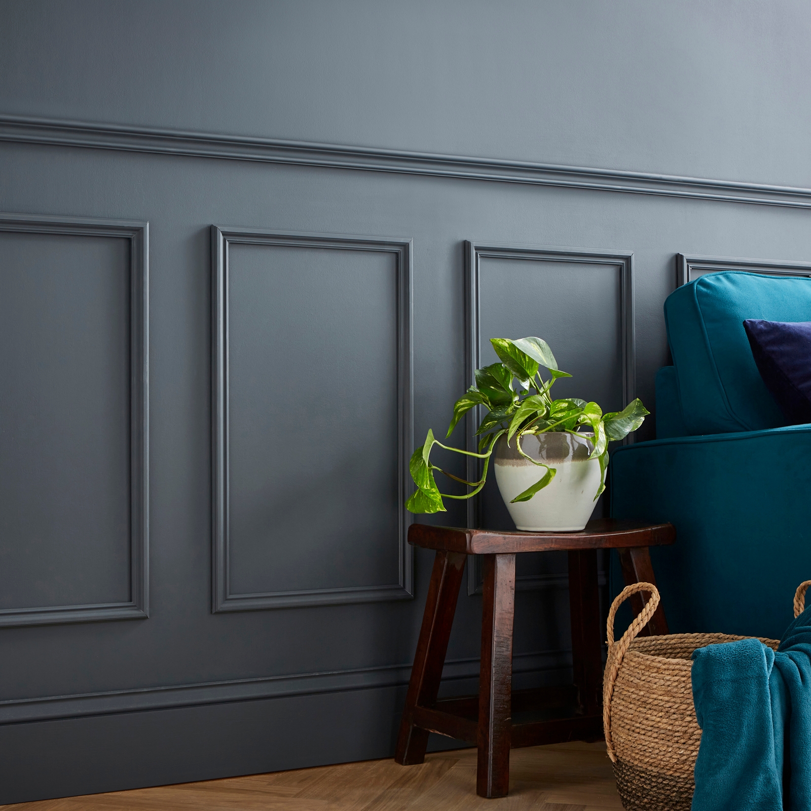 Paint Ready Rectangular Wall Panel Kit With Dado - image 4