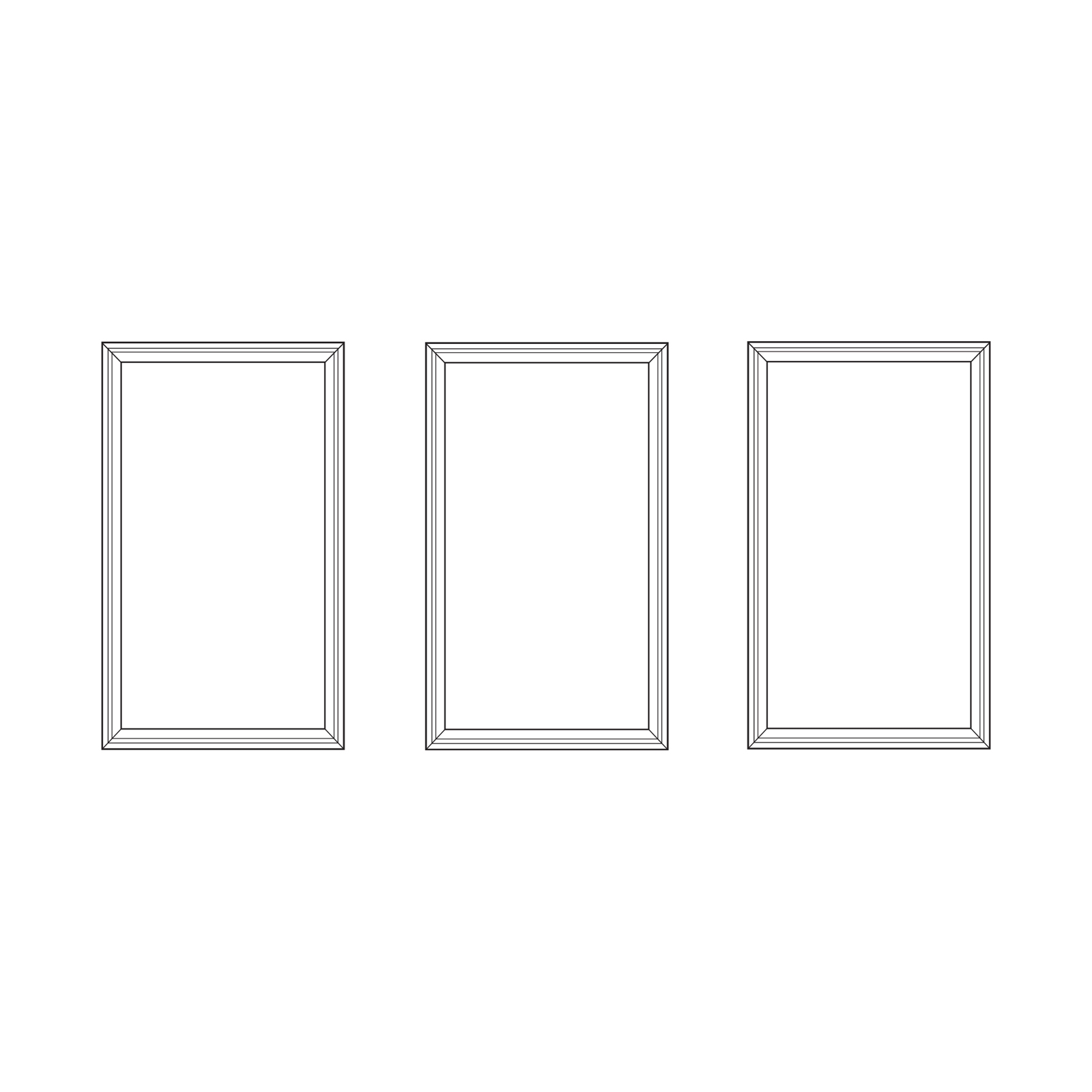 Paint Ready Rectangular Wall Panel Kit Without Dado - image 3