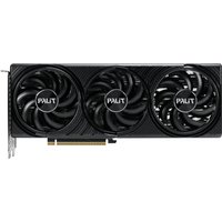 Black Palit GeForce RTX 5070 Infinity 3 OC graphics card with three cooling fans and 12 GB GDDR7 memory.
