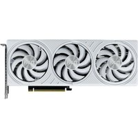 White Palit GeForce RTX 5070 graphics card with triple fans and sleek design, 12 GB GDDR7 memory.