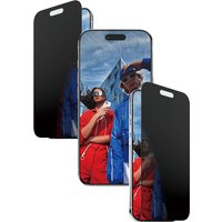 PanzerGlass 2-Way Privacy Screen Protector for iPhone Air, ultra-wide fit, black with EasyAligner tool.
