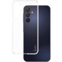 Clear PanzerGlass CARE™ case for Samsung Galaxy A16 with precise cutouts for camera and buttons, sleek transparent design.