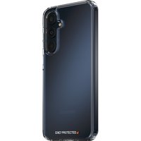 Transparent PanzerGlass HardCase with D3O for Samsung Galaxy A35 5G, showcasing reinforced corners and slim design.