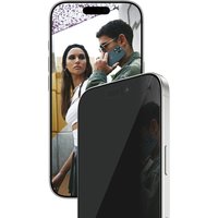 PanzerGlass SAFE. by ® Privacy Screen Protector for iPhone 17 and 16, black with edge-to-edge coverage.