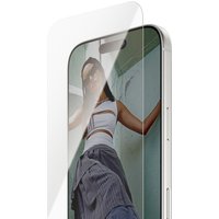 PanzerGlass SAFE. screen protector for iPhone 17 Pro, ultra-wide fit, clear with EasyAligner tool, covering entire screen.
