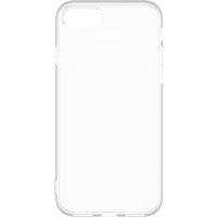 Transparent TPU phone case for iPhone 6/6s/7/8/SE, slim design with precise cutouts for buttons and camera.