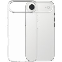 Transparent TPU case for iPhone Air by PanzerGlass, featuring slim design and precise cutouts for camera and buttons.