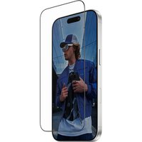 PanzerGlass screen protector for iPhone 17/16 Pro, ultra-wide fit, clear, with FASTFIT IN-A-BOX packaging.