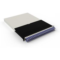 Violet PATCHBOX .one 30RU UTP with black housing and multiple organized cable slots.