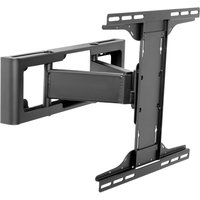 Black Peerless HPF650 TV mount with adjustable arm and VESA-compatible brackets for 55-inch screens.