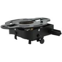 Black Peerless PRGS-UNV ceiling projector mount with adjustable brackets and circular base.