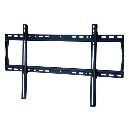 Black Peerless SF660P TV mount designed for 80" TVs, featuring a sturdy metal construction with adjustable brackets and multiple mounting holes for secure installation.