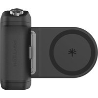 Black PGYTECH MagCam 2 smartphone holder with circular magnetic pad and textured grip handle.
