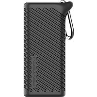 Black PGYTECH card reader USB 3.2 Gen 1 Type-C with diagonal textured lines and a metal clip.