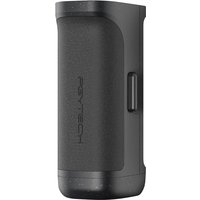 Black PGYTECH 3000 mAh power bank with curved edges and textured grip.