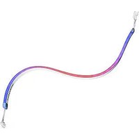 Curved Phanteks LED strip with gradient colors from blue to red, featuring connectors on each end.