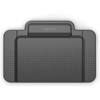 Black Philips ACC2310 USB device with textured surface and rectangular design.