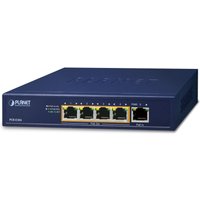 Blue PLANET POE-E304 network extender with four Ethernet ports and LED indicators on the front panel.