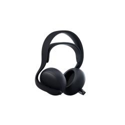 Midnight black PULSE Elite Wireless Headset features a sleek design with soft ear cushions, an adjustable headband, and a minimalist aesthetic ideal for gaming.