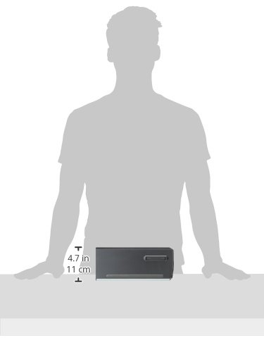 Plustek OpticFilm 8200i SE is a compact, gray film scanner with a sleek design, featuring a side-loading slot and a minimalist control panel.