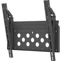 Black PMV TV mount with adjustable arms, multiple holes for mounting, suitable for 2.29 m (90") screens.