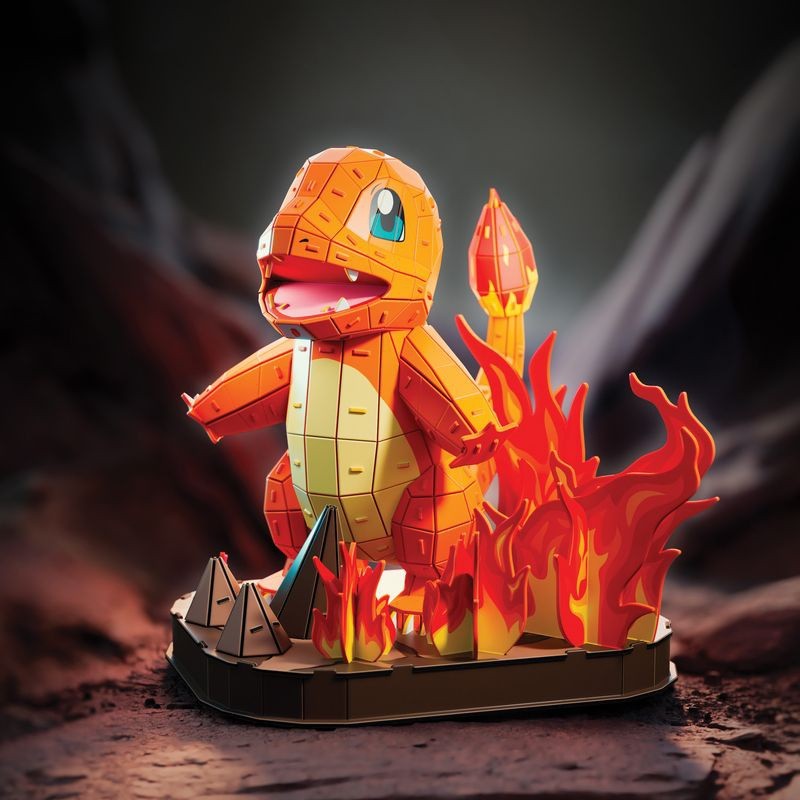 Pokemon 4D Build Charmander 3D Puzzle Model Kit - image 2