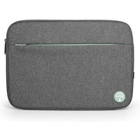 Grey Port Designs YOSEMITE Eco 15.6" sleeve case with front zipper pocket and round logo patch.