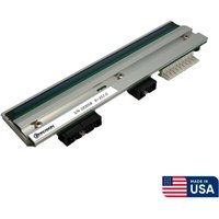 Precision Printheads for Zebra 170Xi3/170PAX4, metallic with connector pins, USA flag icon, 203dpi, 1-year warranty.