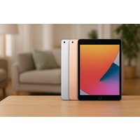 Space Grey Apple iPad 9th Gen 10.2-inch tablet, 64GB, sleek design with black bezel and vibrant display.