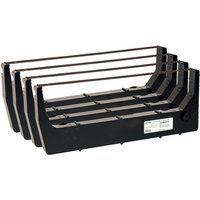 Black Printronix 255049-401 printer ribbon with a rectangular frame and multiple horizontal bands.