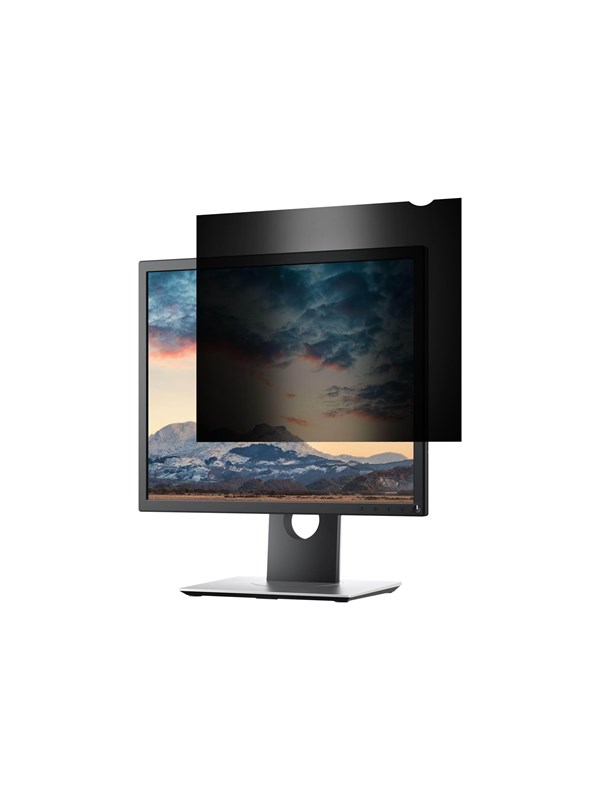 ProXtend 2-Way Monitor Privacy Filter for 17.0" 5:4 screens, featuring a sleek black design that blocks side views while maintaining screen clarity for direct users.