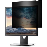 ProXtend 2-Way Monitor Privacy Filter 19.0" 5:4, black screen overlay on monitor, blocks side views for privacy.