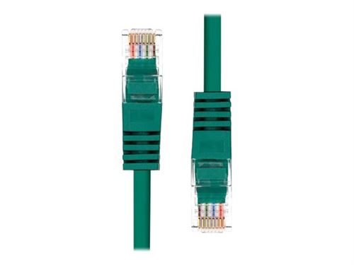 Green 1.5M ProXtend CAT5e U/UTP CU PVC Ethernet cable featuring clear connectors and a flexible PVC exterior.
