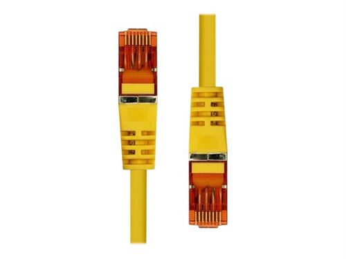 Yellow 7m ProXtend CAT6 F/UTP CCA PVC Ethernet cable featuring clear connectors with orange accents and a durable, flexible design for reliable networking.