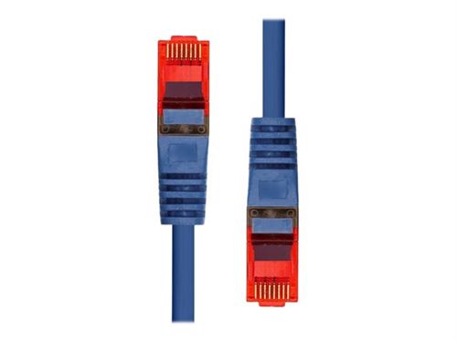 Blue ProXtend CAT6 U/UTP CU LSZH Ethernet cable, 7 meters long, featuring durable connectors with red plastic housing and gold-plated pins for optimal connectivity.
